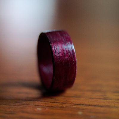 Promise Ring Box - Purpleheart and Walnut : r/woodworking